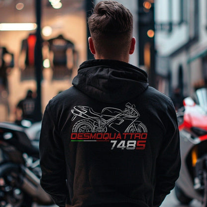 Ducati 748 S Inspired Hoodie - Motorcycle Sweatshirt for Riders
