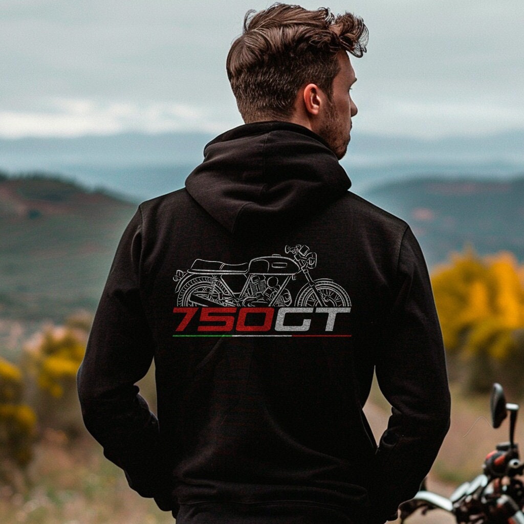 Ducati 750 GT Inspired Hoodie - Motorcycle Sweatshirt for Riders