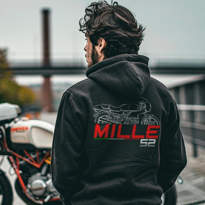 Ducati S2 Mille Inspired Hoodie - Motorcycle Sweatshirt for Riders