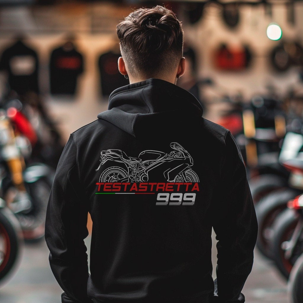 Ducati 999 Inspired Hoodie - Motorcycle Sweatshirt for Riders