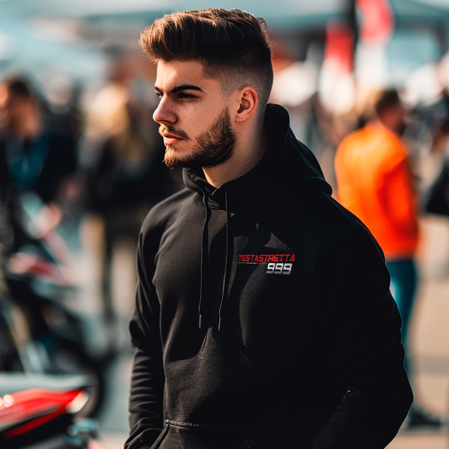 Ducati 999 Inspired Hoodie - Motorcycle Sweatshirt for Riders