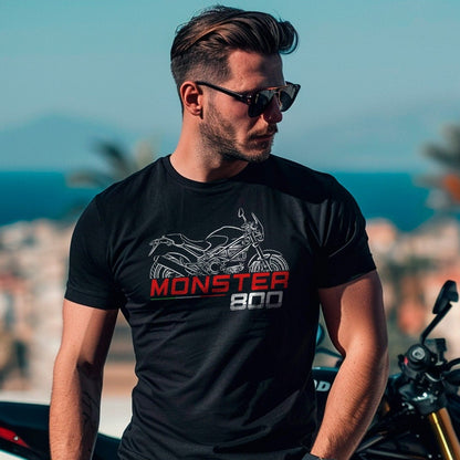 Ducati Monster 800 Inspired T-Shirt - Motorcycle Tee Shirt for Riders