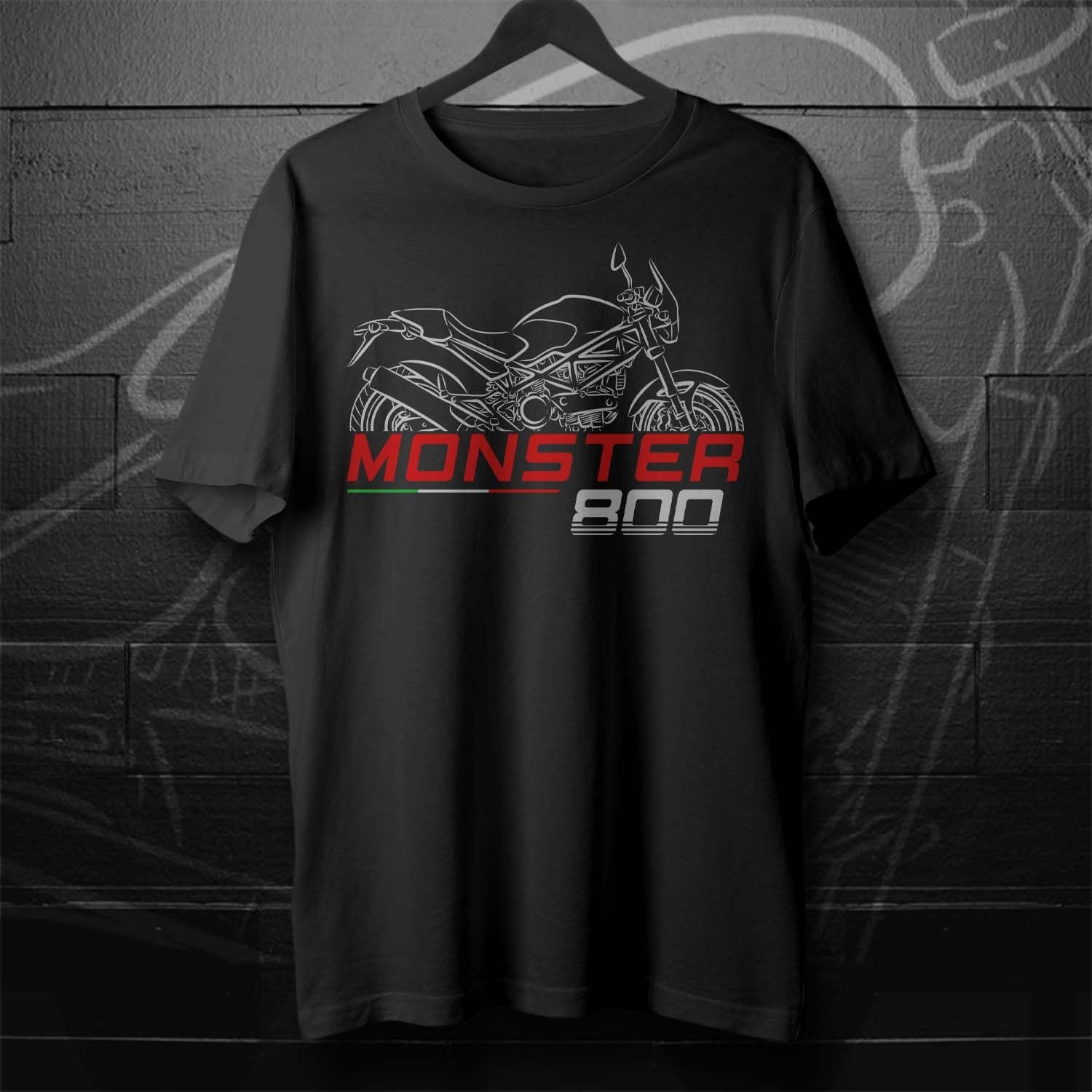 Ducati Monster 800 Inspired T-Shirt - Motorcycle Tee Shirt for Riders