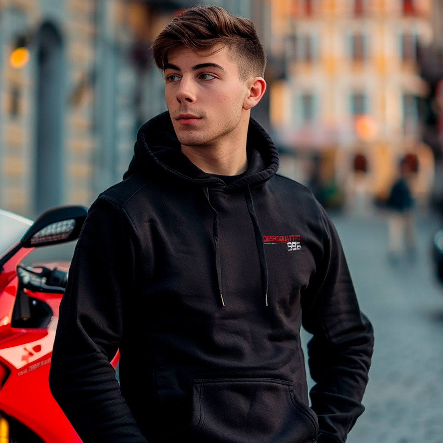 Ducati 996 Inspired Hoodie - Motorcycle Sweatshirt for Riders