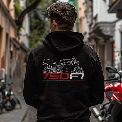 Ducati 750 F1 Inspired Hoodie - Motorcycle Sweatshirt for Riders