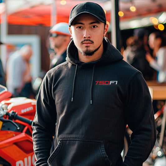 Ducati 750 F1 Inspired Hoodie - Motorcycle Sweatshirt for Riders