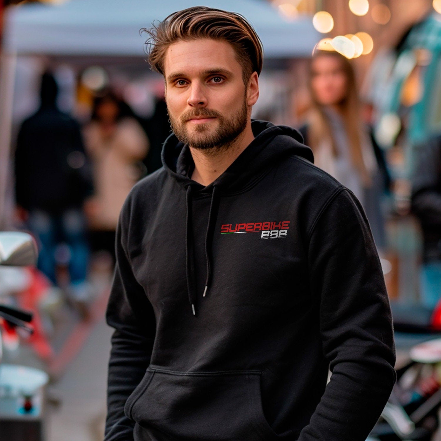 Ducati 888 Inspired Hoodie - Motorcycle Sweatshirt for Riders