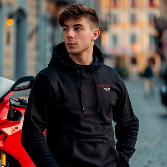 Ducati 748 Inspired Hoodie - Motorcycle Sweatshirt for Riders