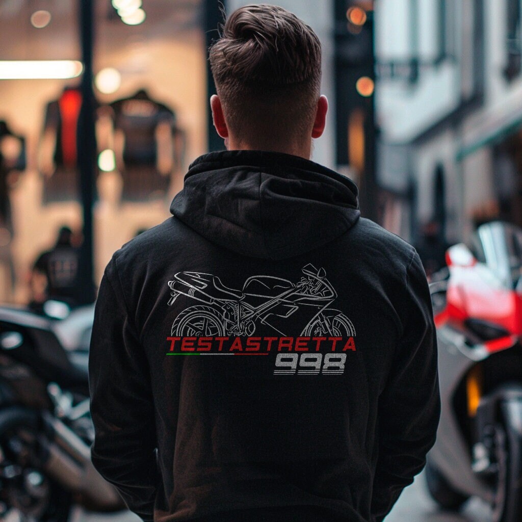 Ducati 998 Inspired Hoodie - Motorcycle Sweatshirt for Riders