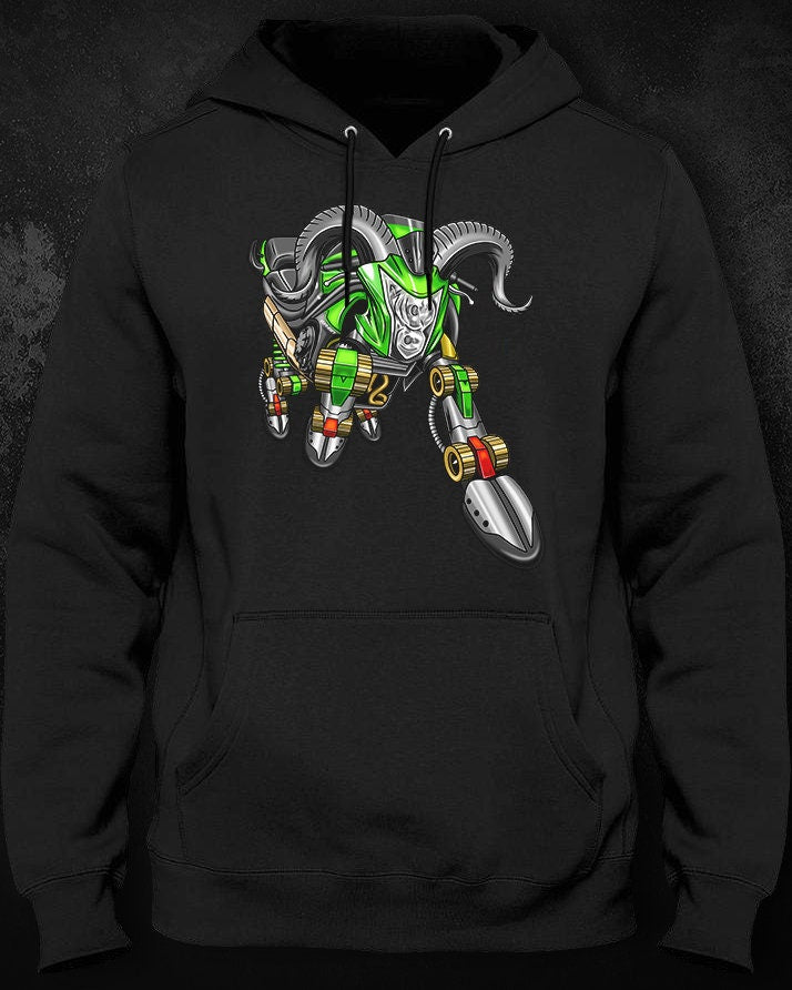 Kawasaki Ninja ER-6n Inspired Hoodie - Motorcycle Sweatshirt for Riders