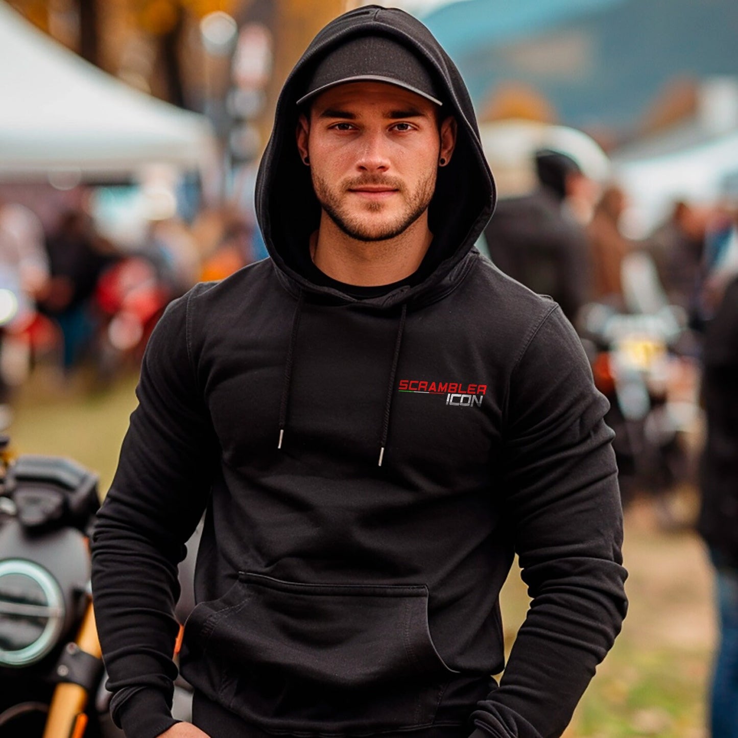 Ducati Scrambler Icon Inspired Hoodie - Motorcycle Sweatshirt for Riders