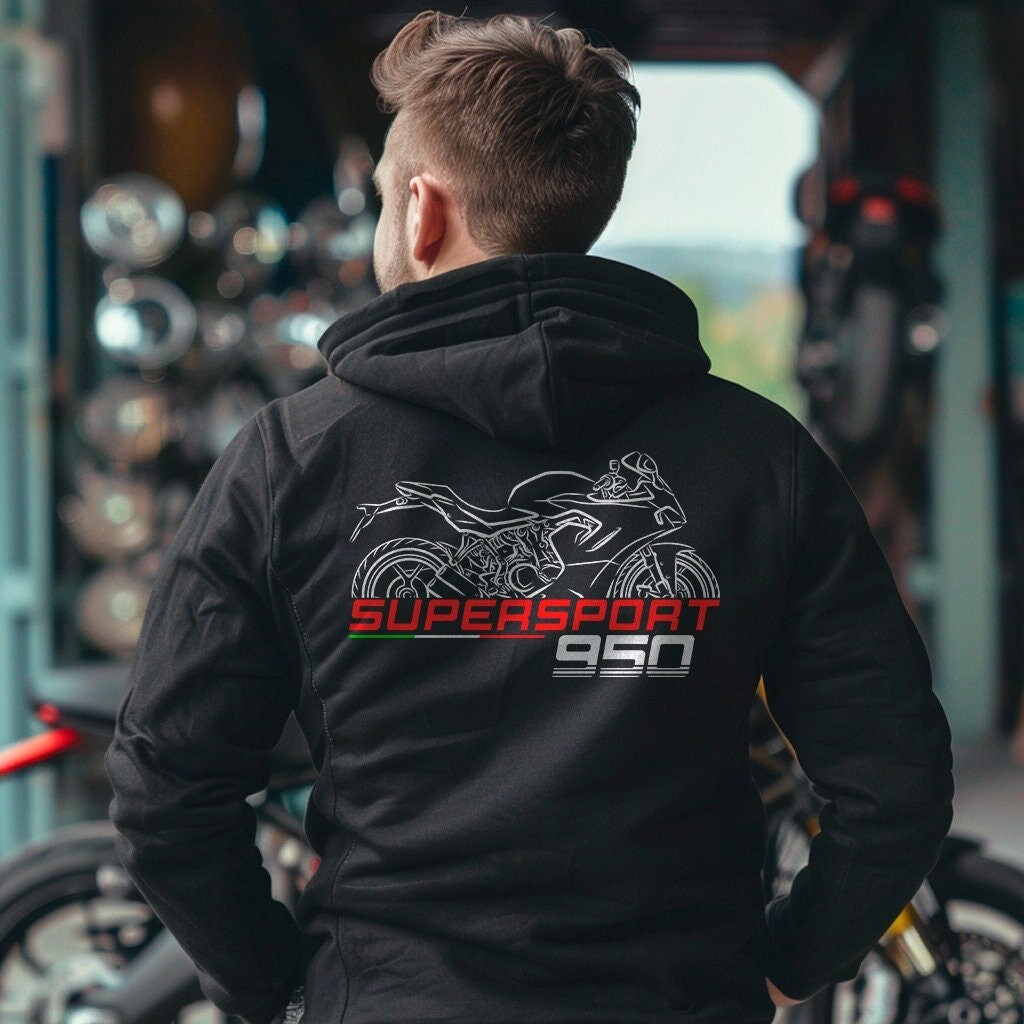 Ducati Supersport 950 Inspired Hoodie - Motorcycle Sweatshirt for Riders