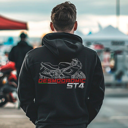 Ducati ST4 Inspired Hoodie - Motorcycle Sweatshirt for Riders