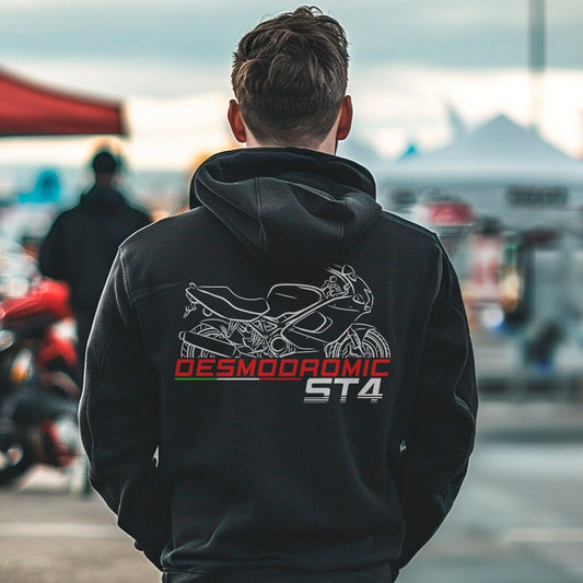 Ducati ST4 Inspired Hoodie - Motorcycle Sweatshirt for Riders