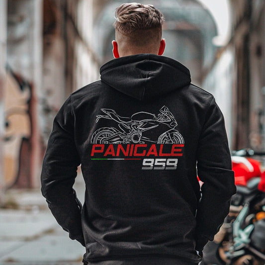 Ducati Panigale 959 Inspired Hoodie - Motorcycle Sweatshirt for Riders