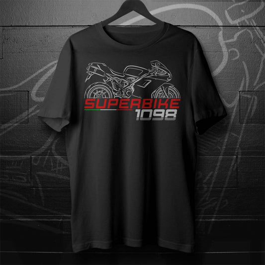 Ducati Superbike 1098 Inspired T-Shirt - Motorcycle Tee Shirt for Riders