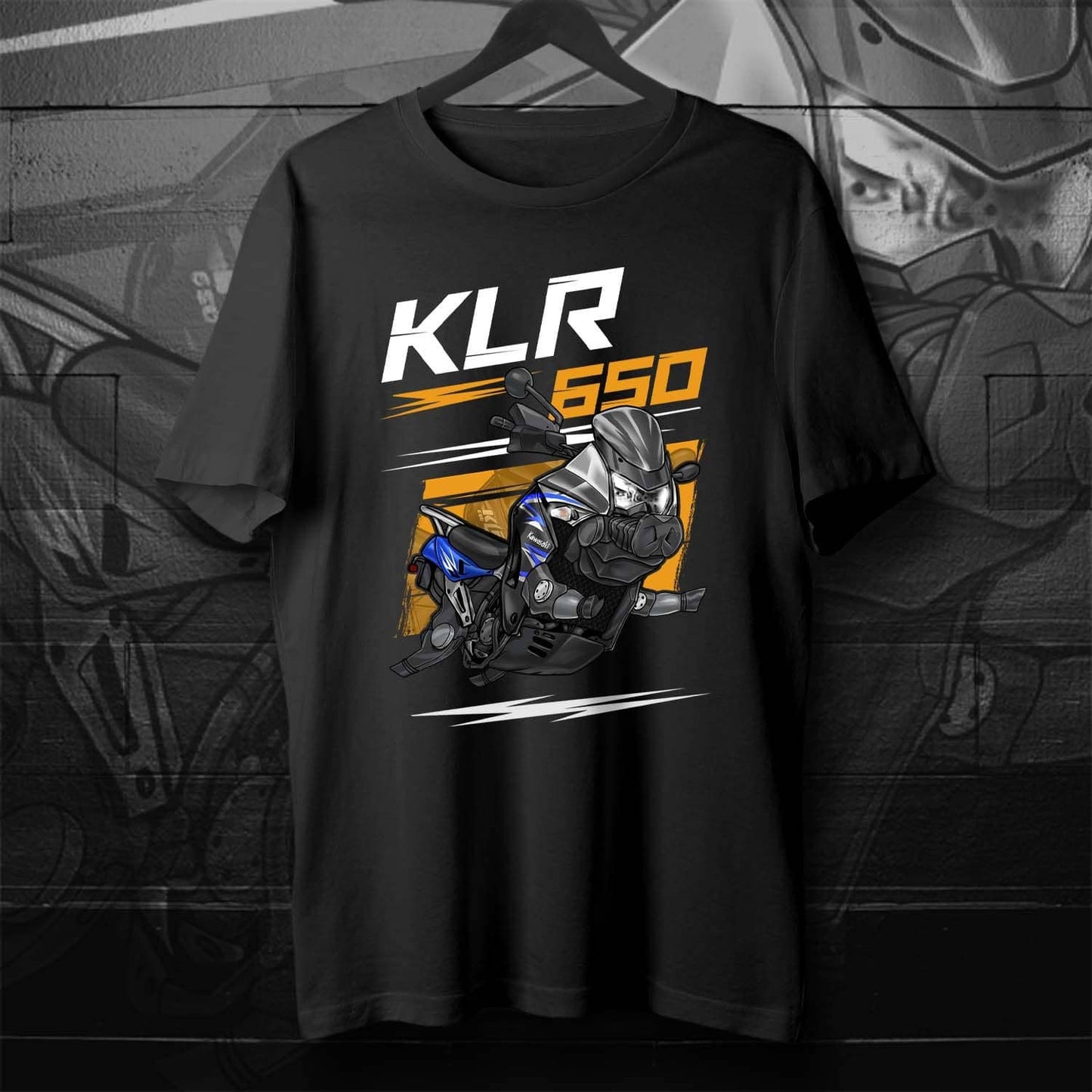 Kawasaki KLR650 2008-10 Inspired T-Shirt - Motorcycle Tee Shirt for Riders