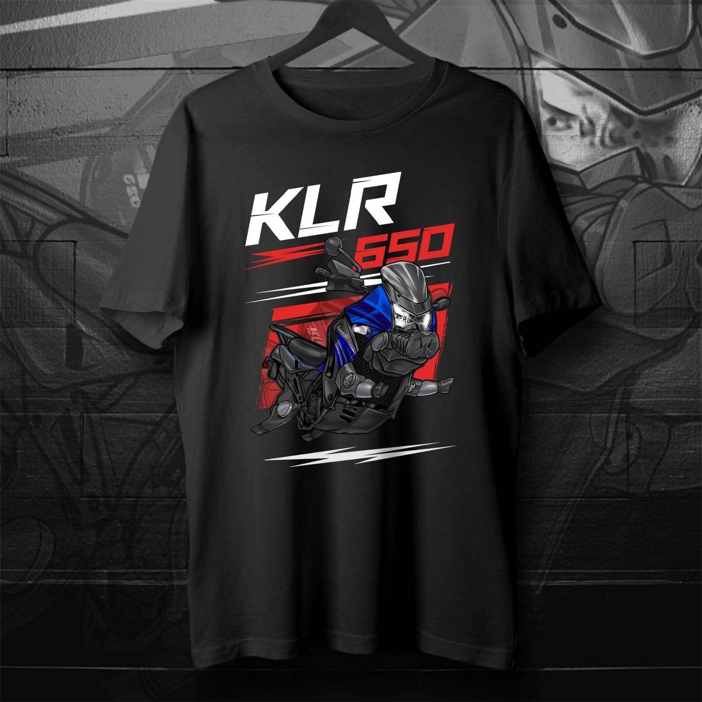 Kawasaki KLR650 2008-10 Inspired T-Shirt - Motorcycle Tee Shirt for Riders