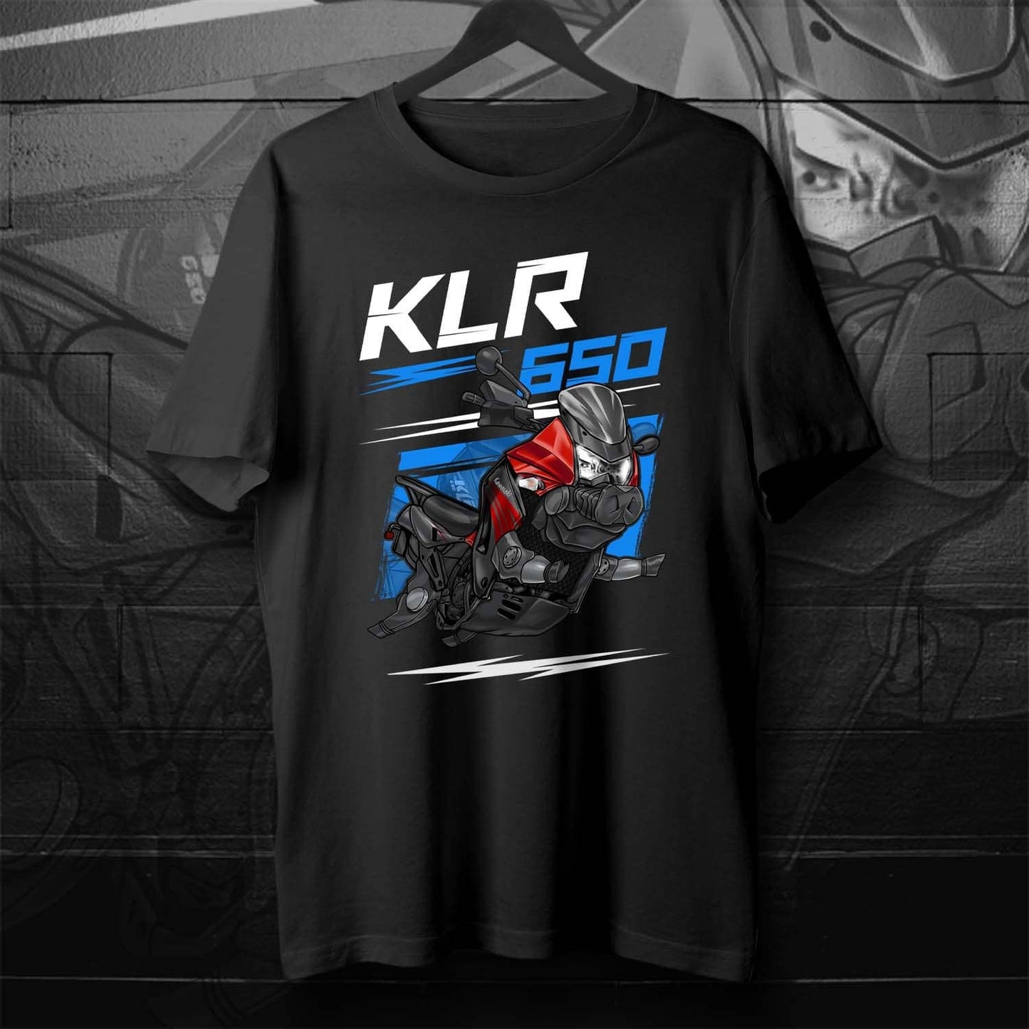 Kawasaki KLR650 2008-10 Inspired T-Shirt - Motorcycle Tee Shirt for Riders