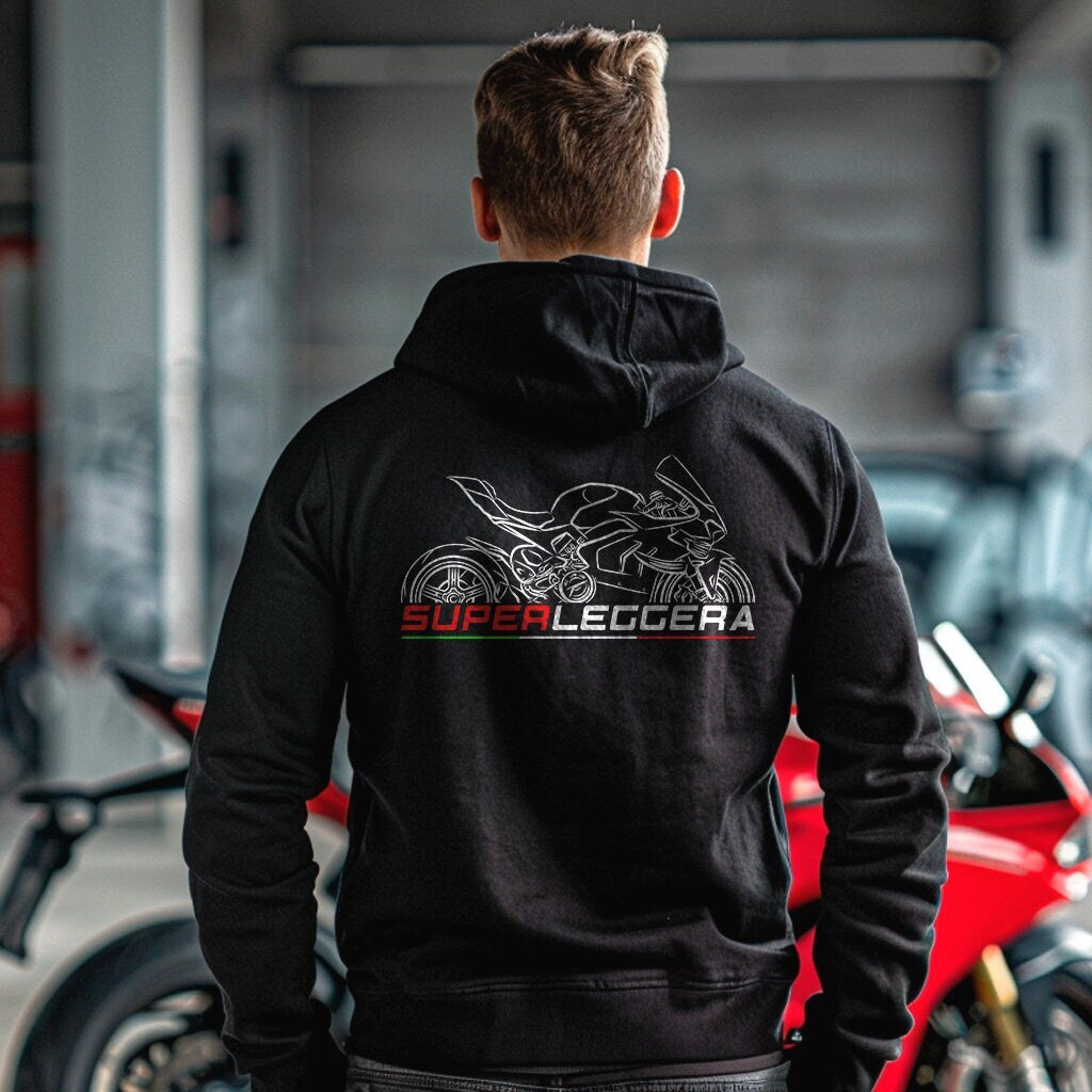 Ducati Superleggera Inspired Hoodie - Motorcycle Sweatshirt for Riders