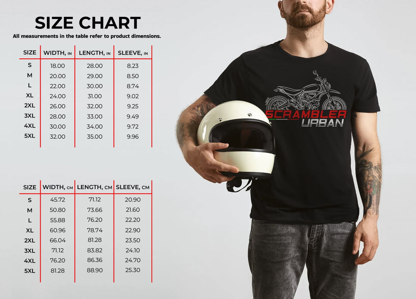 Ducati Scrambler Urban Inspired T-Shirt - Motorcycle Tee Shirt for Riders