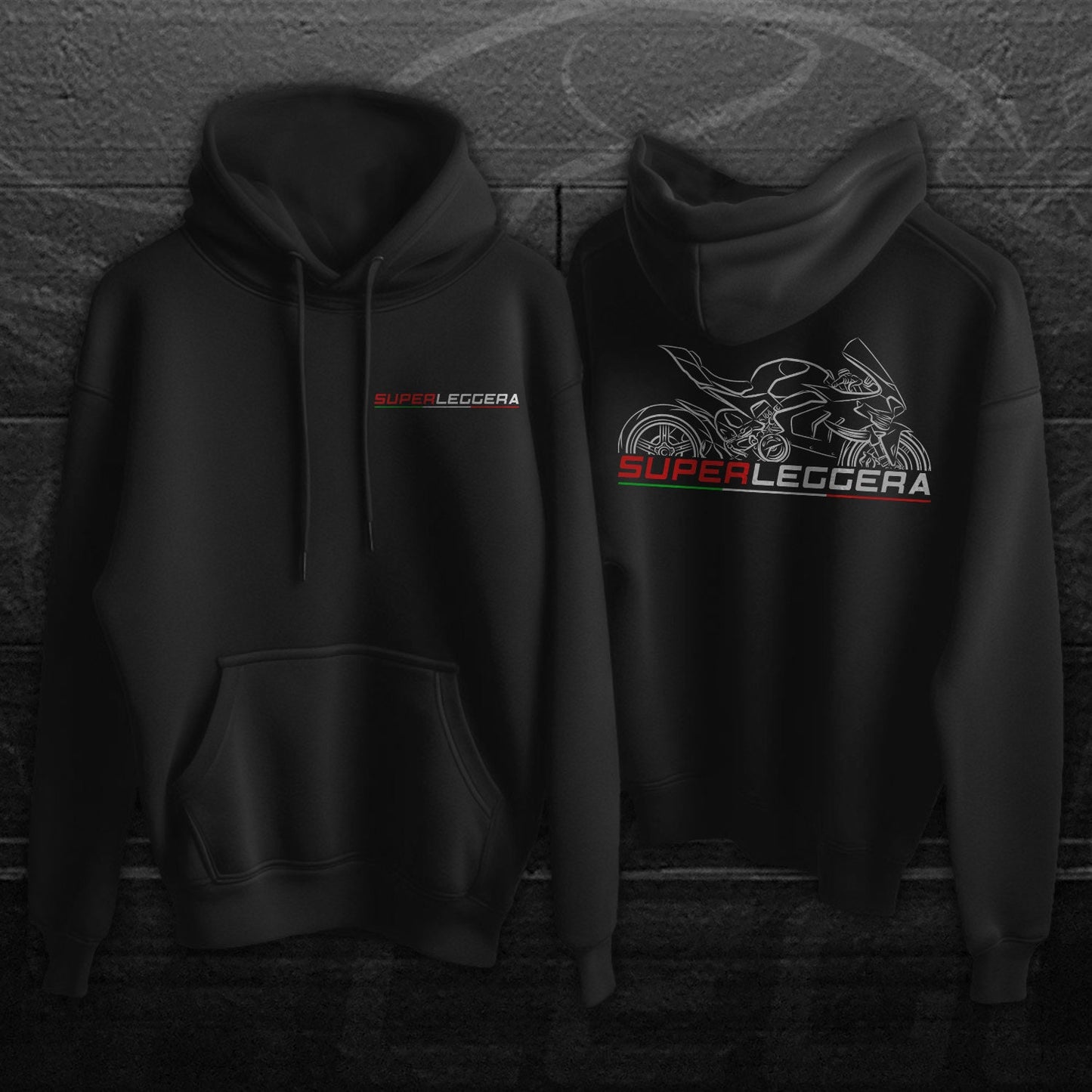 Ducati Superleggera Inspired Hoodie - Motorcycle Sweatshirt for Riders