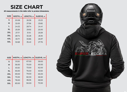 Ducati Superleggera Inspired Hoodie - Motorcycle Sweatshirt for Riders