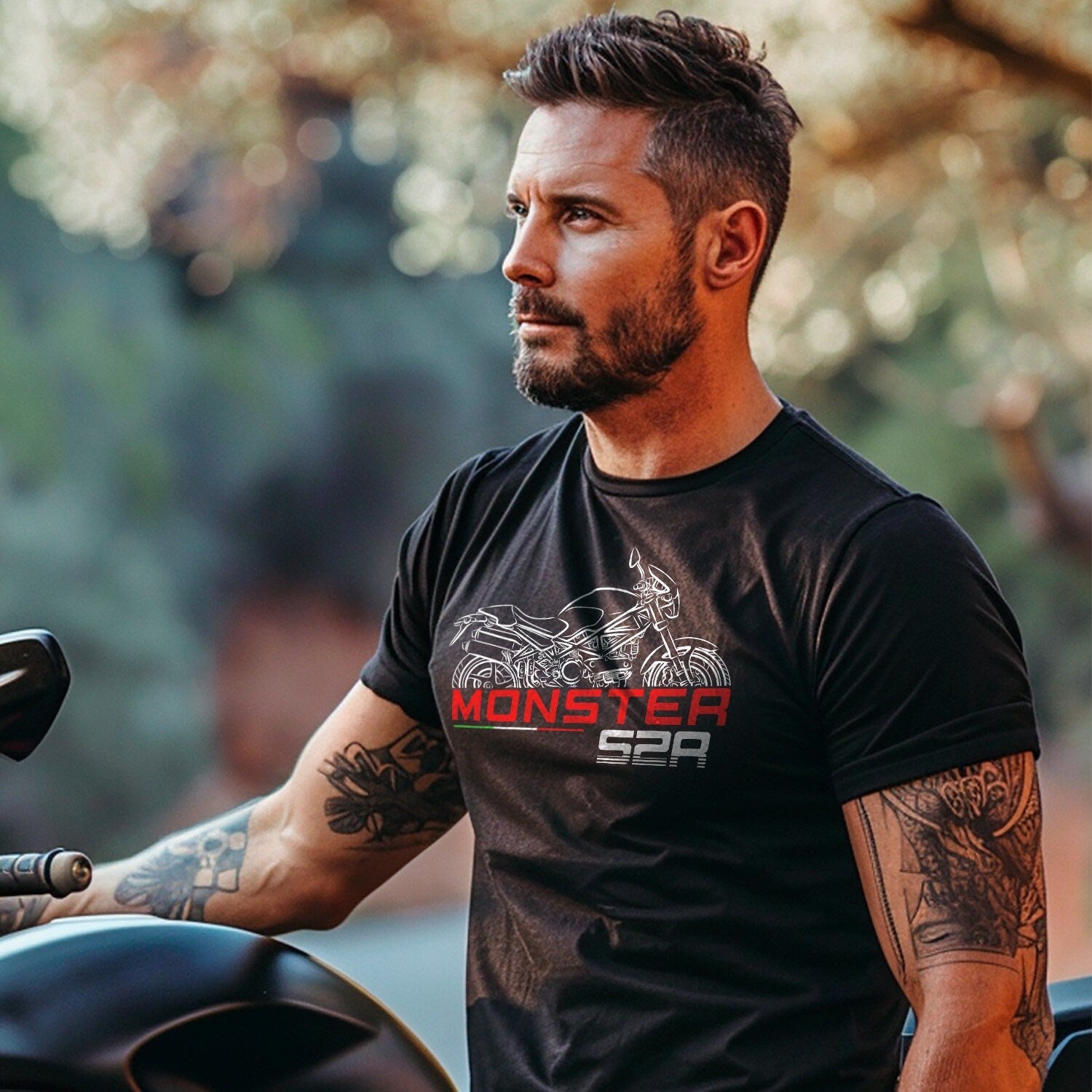 Ducati Monster S2R Inspired T-Shirt - Motorcycle Tee Shirt for Riders