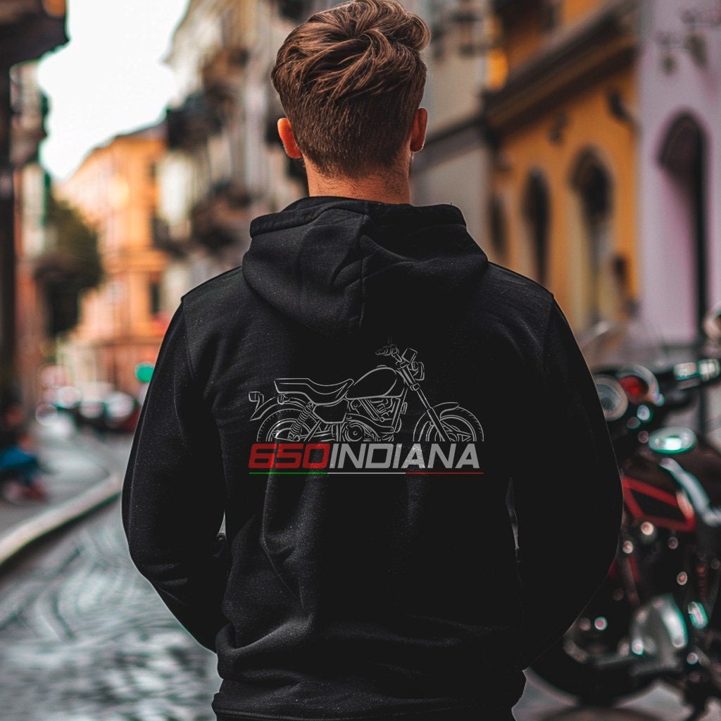 Ducati 650 Indiana Inspired Hoodie - Motorcycle Sweatshirt for Riders
