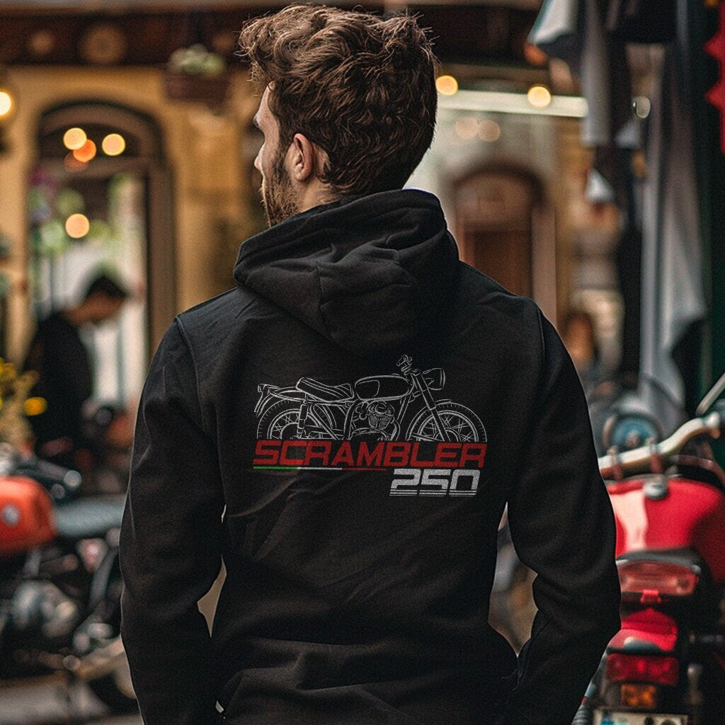 Ducati 250 Scrambler Hoodie - Motorcycle Sweatshirt for Riders