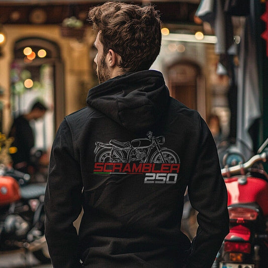 Ducati 250 Scrambler Hoodie - Motorcycle Sweatshirt for Riders