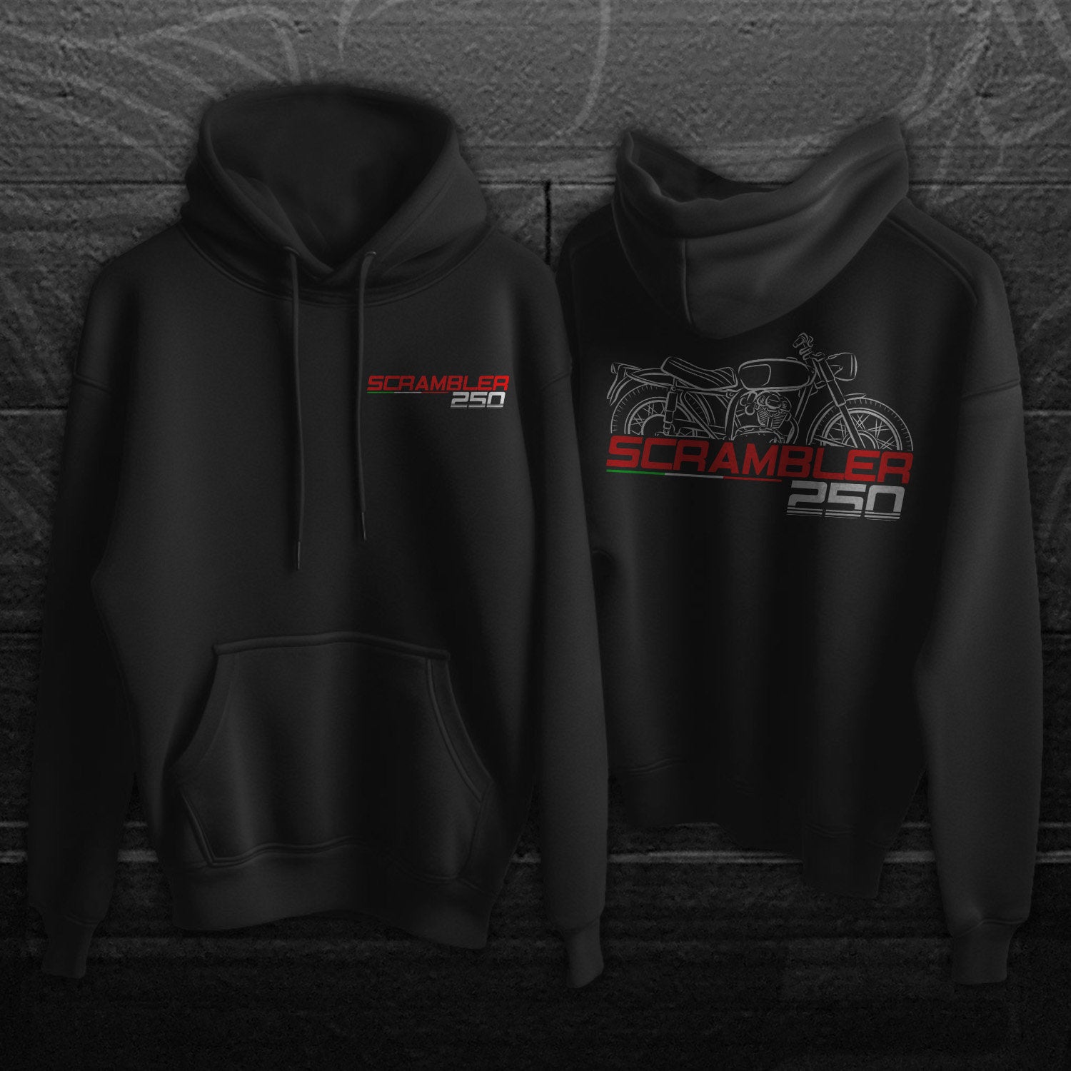 Ducati 250 Scrambler Hoodie - Motorcycle Sweatshirt for Riders