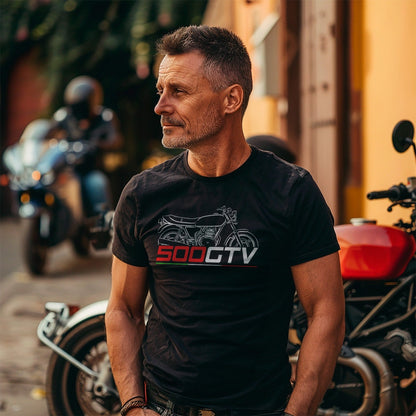 Ducati 500 GTV Inspired T-Shirt - Motorcycle Tee Shirt for Riders