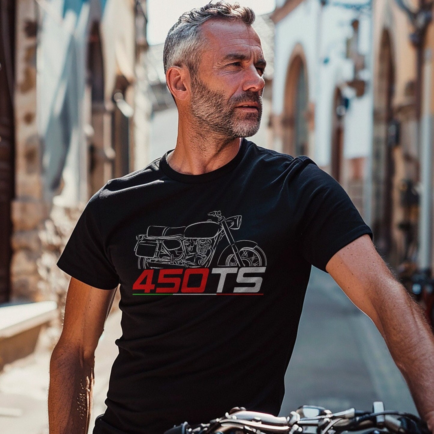 Ducati 450 TS 1971 Inspired T-Shirt - Motorcycle Tee Shirt for Riders