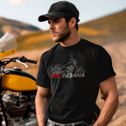 Ducati 650 Indiana Inspired T-Shirt - Motorcycle Tee Shirt for Riders