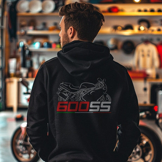 Ducati 600SS Inspired Hoodie - Motorcycle Sweatshirt for Riders