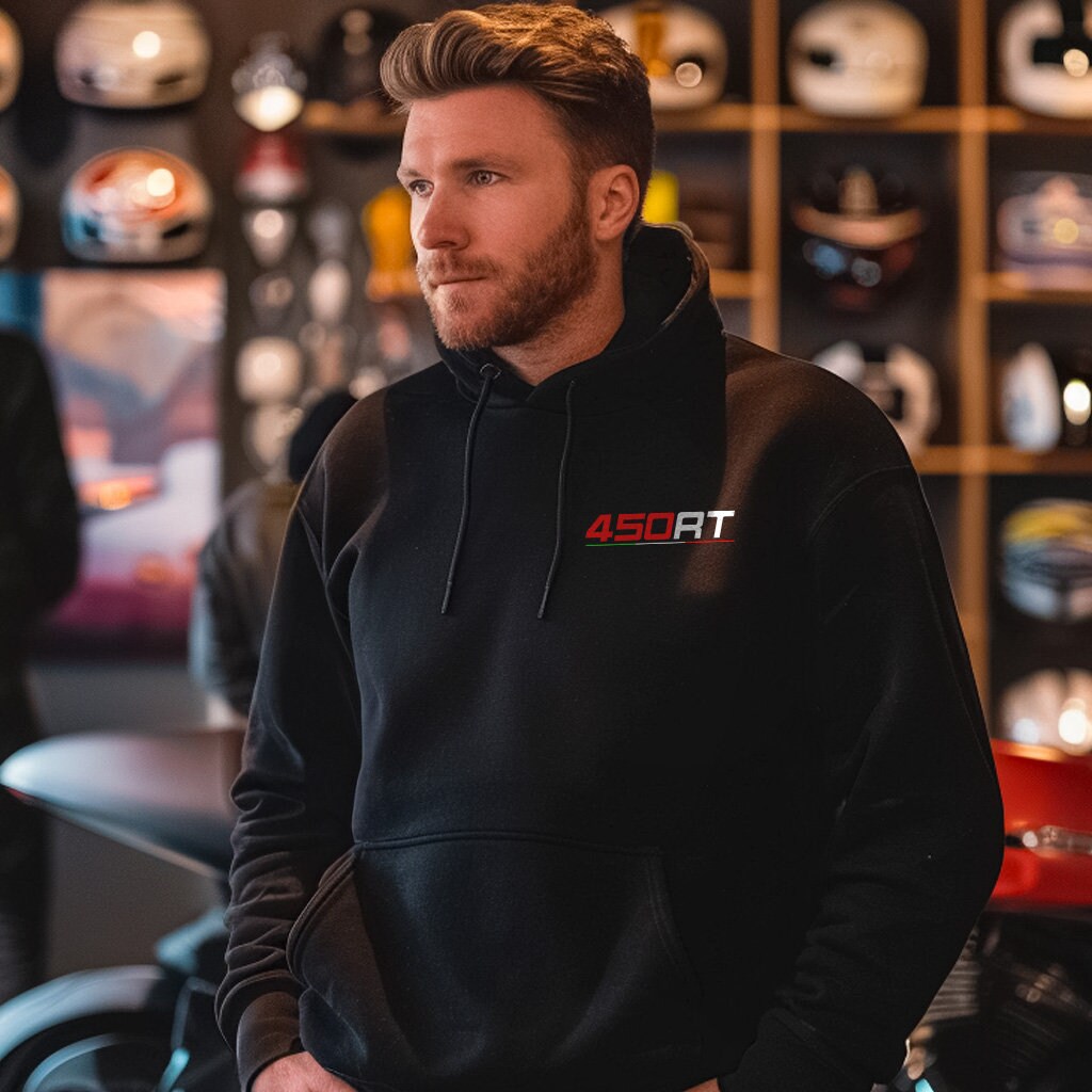 Ducati 450 R/T 1971 Inspired Hoodie - Motorcycle Sweatshirt for Riders