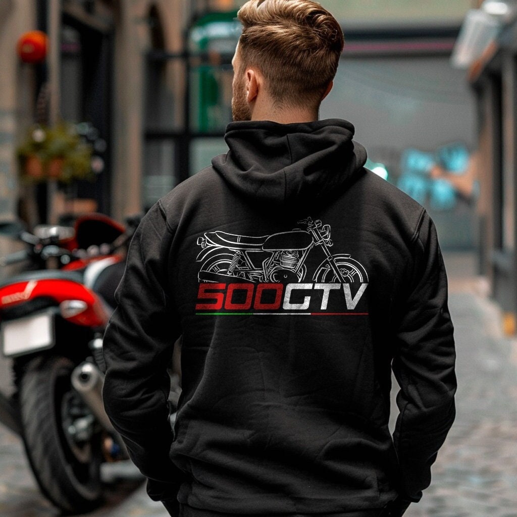 Ducati 500 GTV Inspired Hoodie - Motorcycle Sweatshirt for Riders