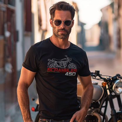Ducati 450 Scrambler Inspired T-Shirt - Motorcycle Tee Shirt for Riders