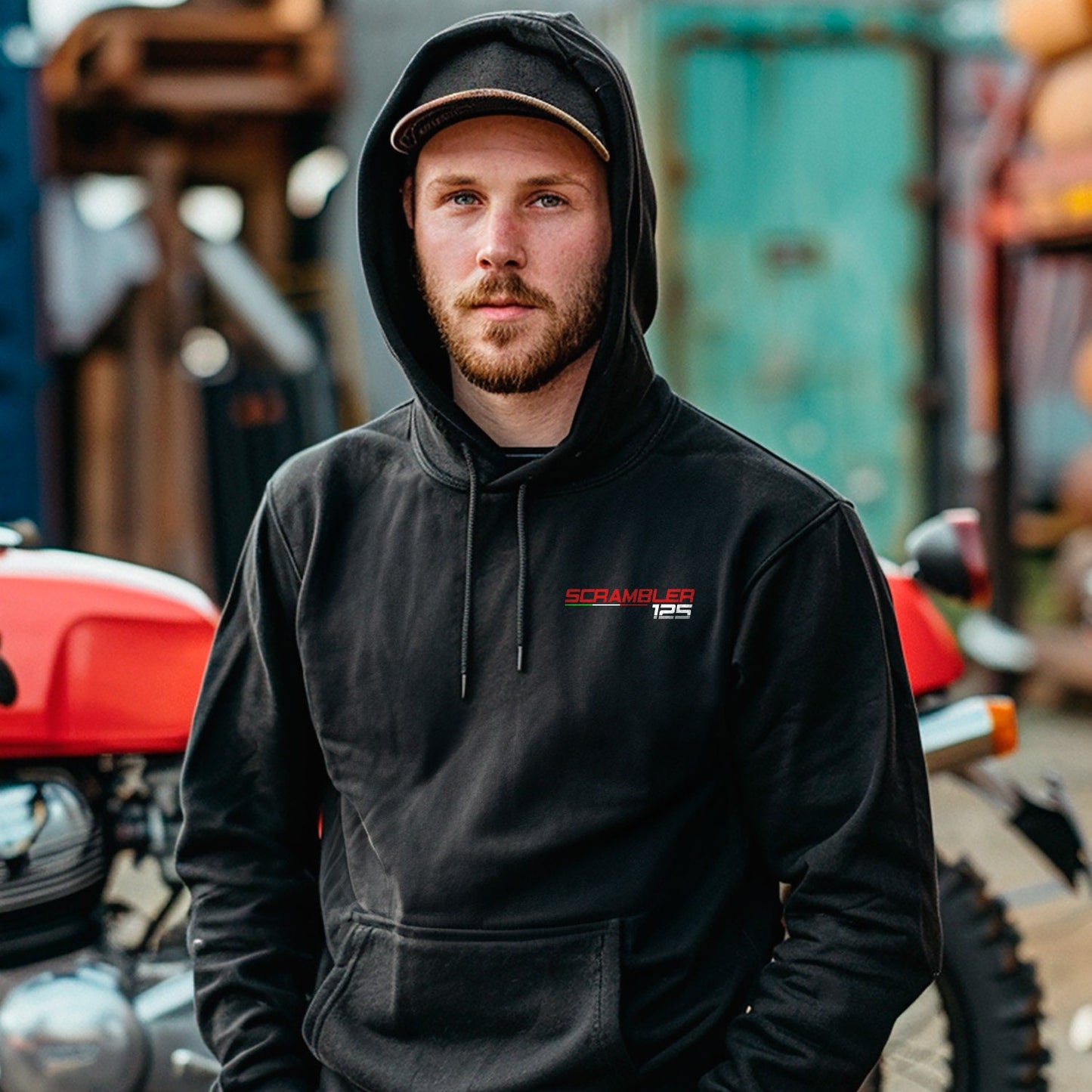 Ducati 125 Scrambler Hoodie - Motorcycle Sweatshirt for Riders