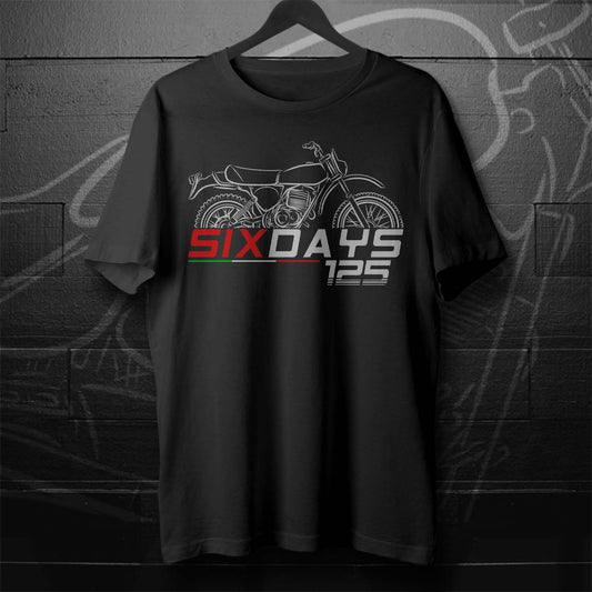 Ducati 125 Six Days T-Shirt - Motorcycle Tee Shirt for Riders