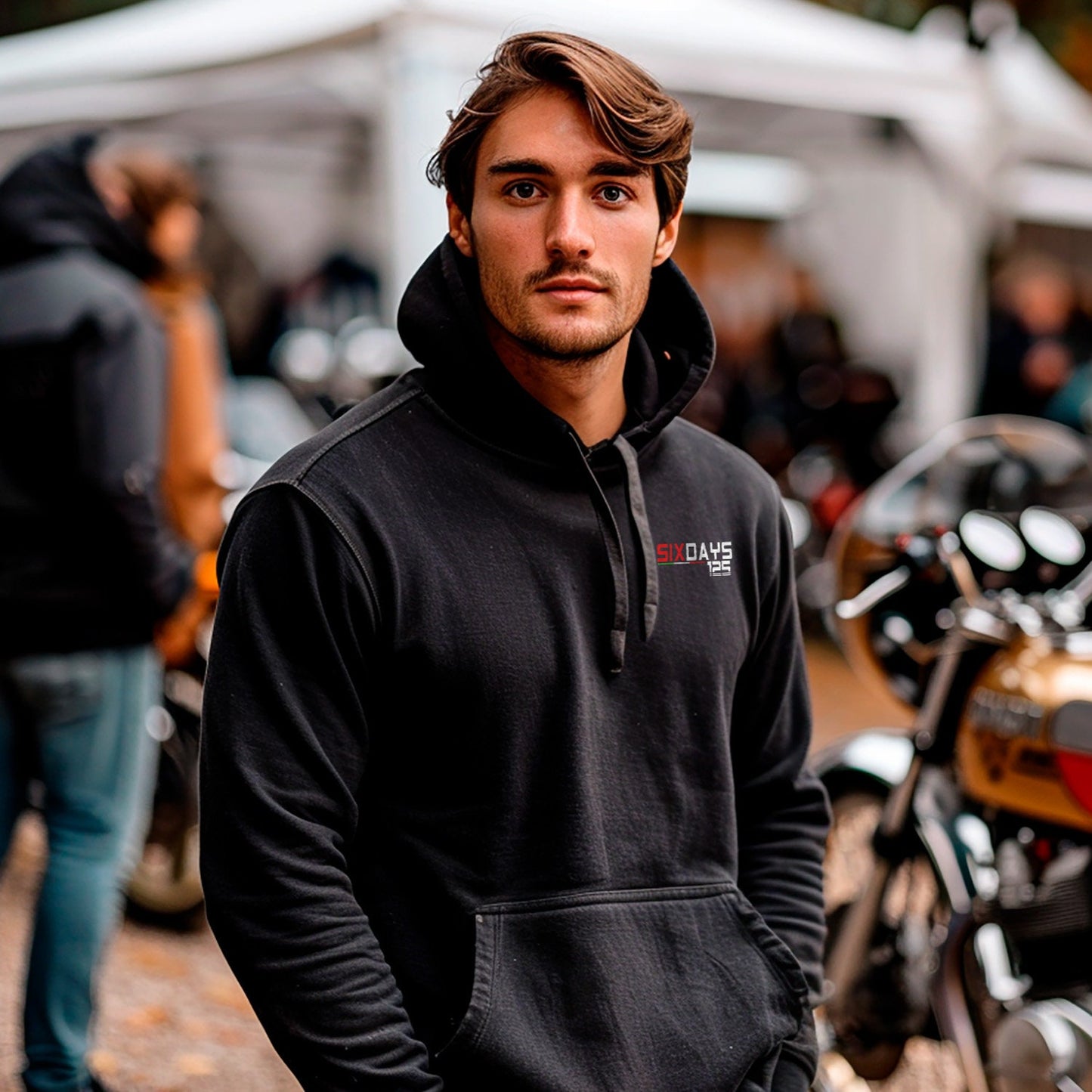 Ducati 125 Six Days Hoodie - Motorcycle Sweatshirt for Riders
