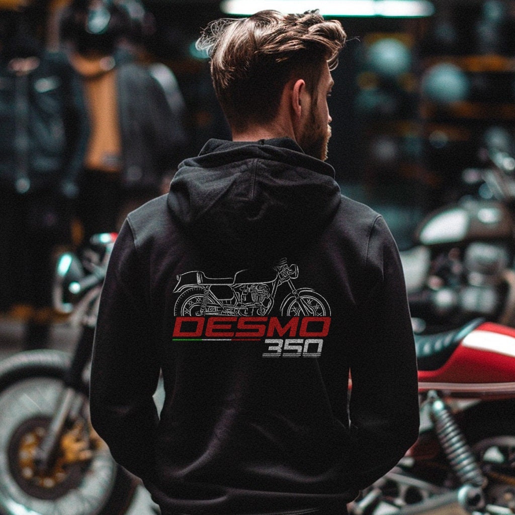 Ducati 350 Desmo 1970 Inspired Hoodie - Motorcycle Sweatshirt for Riders