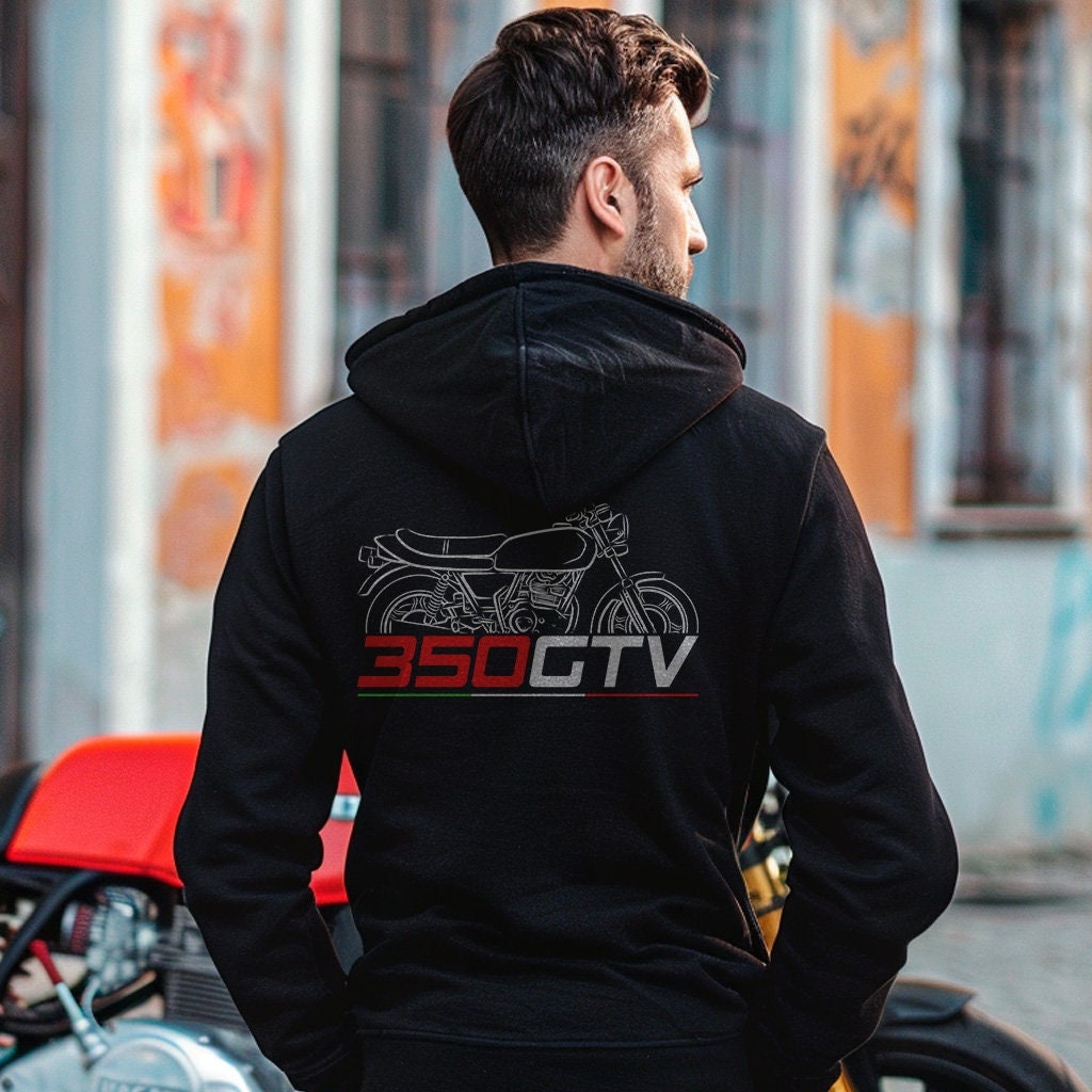 Ducati 350 GTV Inspired Hoodie - Motorcycle Sweatshirt for Riders