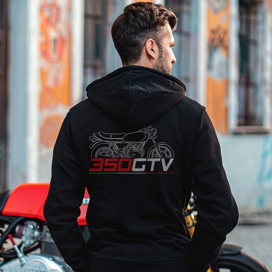 Ducati 350 GTV Inspired Hoodie - Motorcycle Sweatshirt for Riders