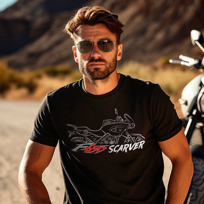 BMW F650CS Scraver T-Shirt - Motorcycle Tee Shirt for Riders