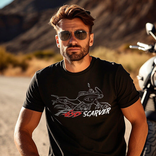 BMW F650CS Scraver T-Shirt - Motorcycle Tee Shirt for Riders