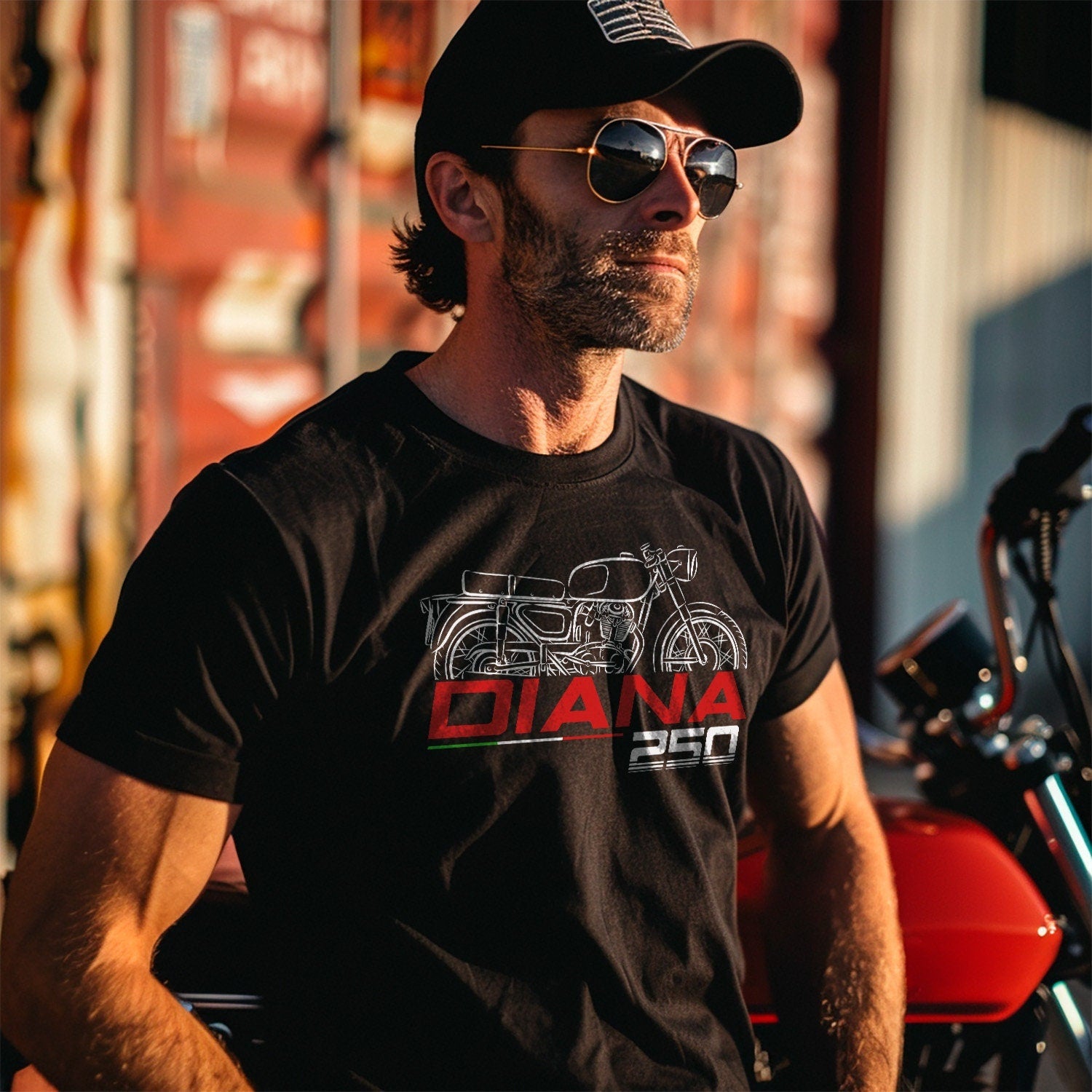 Ducati 250 Diana T-Shirt - Motorcycle Tee Shirt for Riders