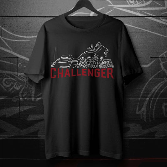Indian Challenger T-Shirt - Motorcycle Tee Shirt for Bikers