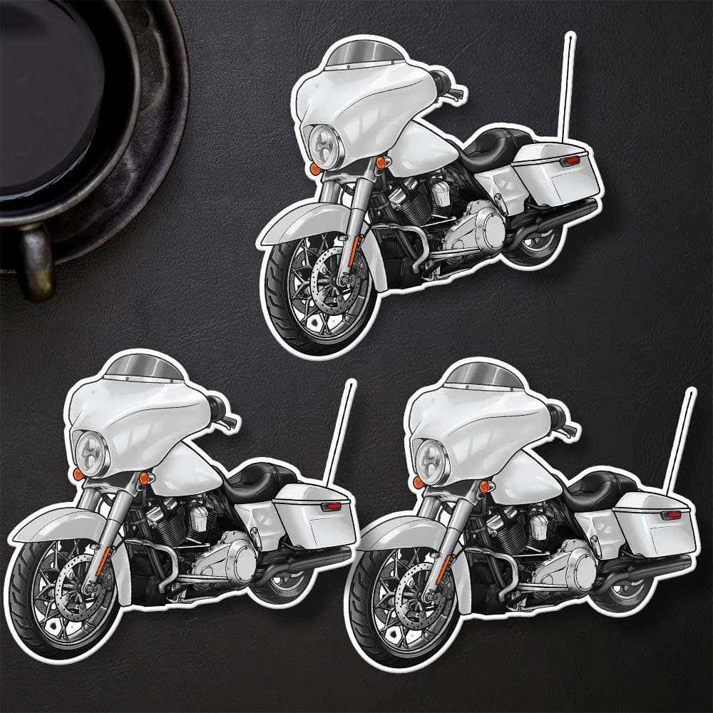 Harley Street Glide FLHX & FLHXI Stickers - Set of 3 Biker Motorcycle Decals